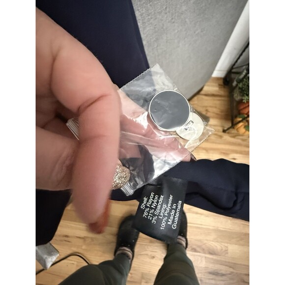 NWT Lane Bryant Blazer Navy Blue One Button Size 22 Retail $79.95 sexy stretch - Picture 10 of 11